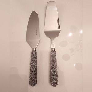 NWT Williams Sonoma Flour Shop Glitter/Bling Wedding Cake Server Set